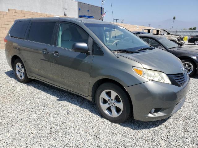 5TDKA3DC1BS008054 - 2011 TOYOTA SIENNA BASE GRAY photo 4