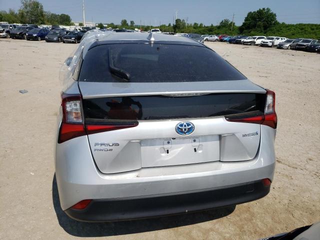 JTDL9MFU4M3031082 - 2021 TOYOTA PRIUS LE SILVER photo 6