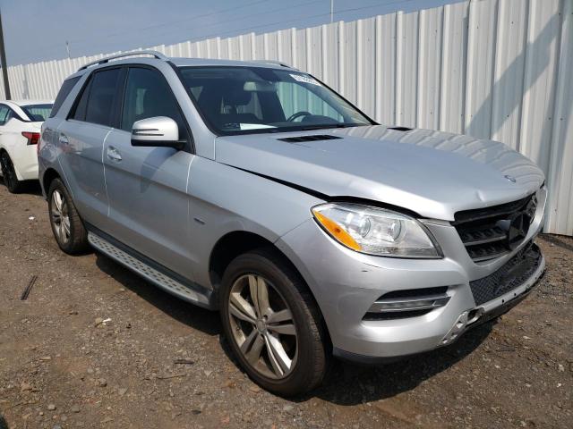 4JGDA5HB4CA076137 - 2012 MERCEDES-BENZ ML 350 4MATIC SILVER photo 4