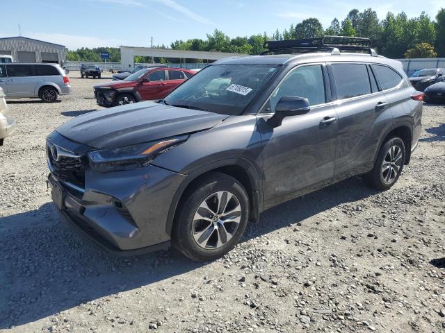 5TDGZRBH5MS529734 - 2021 TOYOTA HIGHLANDER XLE GRAY photo 1