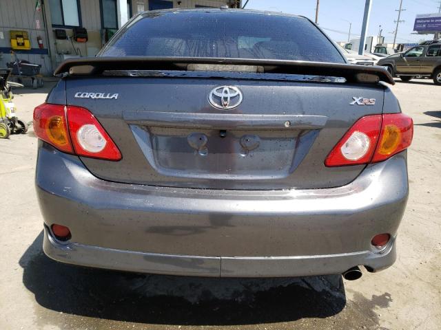 2T1BE40E89C012669 - 2009 TOYOTA COROLLA XRS CHARCOAL photo 6