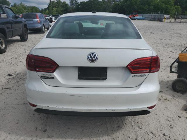 3VW637AJ7EM231612 - 2014 VOLKSWAGEN JETTA HYBRID WHITE photo 6