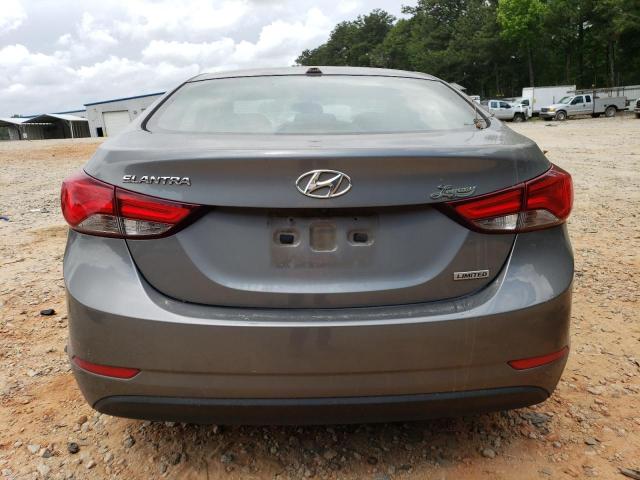 5NPDH4AE5EH509717 - 2014 HYUNDAI ELANTRA SE GRAY photo 6