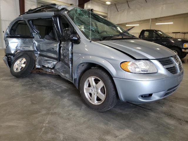 1D4GP45R45B139510 - 2005 DODGE CARAVAN SXT BLUE photo 4