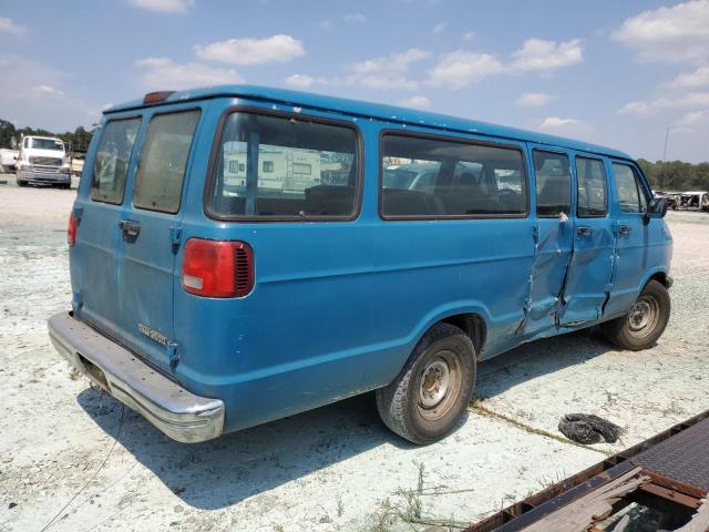 2B5WB35Z3SK523777 - 1995 DODGE RAM WAGON B3500 BLUE photo 3