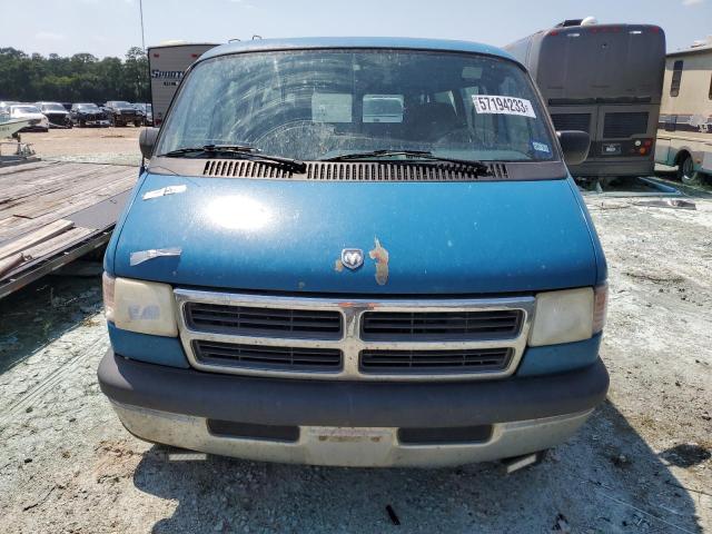 2B5WB35Z3SK523777 - 1995 DODGE RAM WAGON B3500 BLUE photo 5