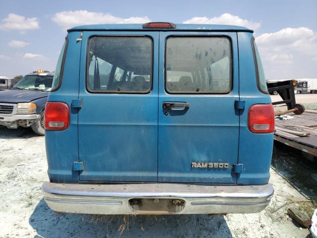 2B5WB35Z3SK523777 - 1995 DODGE RAM WAGON B3500 BLUE photo 6