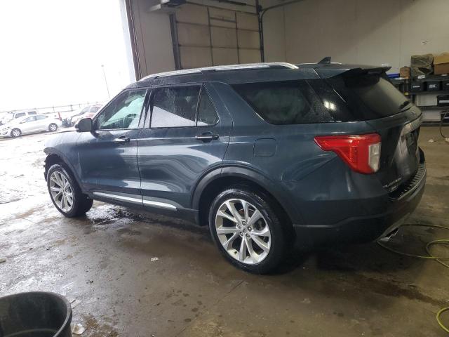 1FM5K8HC2NGB12712 - 2022 FORD EXPLORER PLATINUM BLUE photo 2