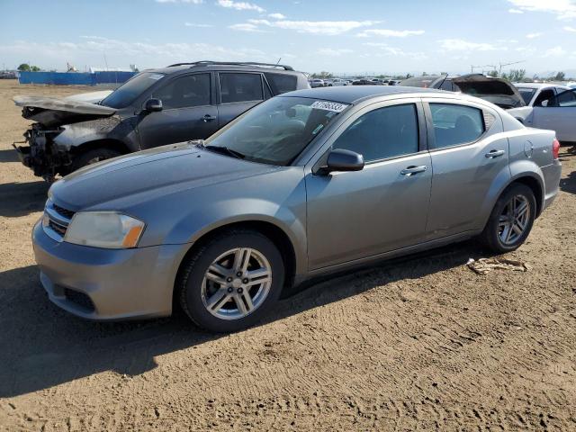 1C3CDZCB2CN274623 - 2012 DODGE AVENGER SXT GRAY photo 1