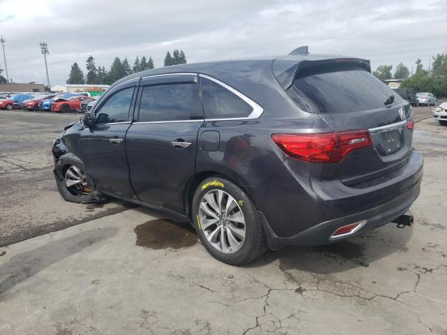 5FRYD4H44FB016667 - 2015 ACURA MDX TECHNOLOGY GRAY photo 2