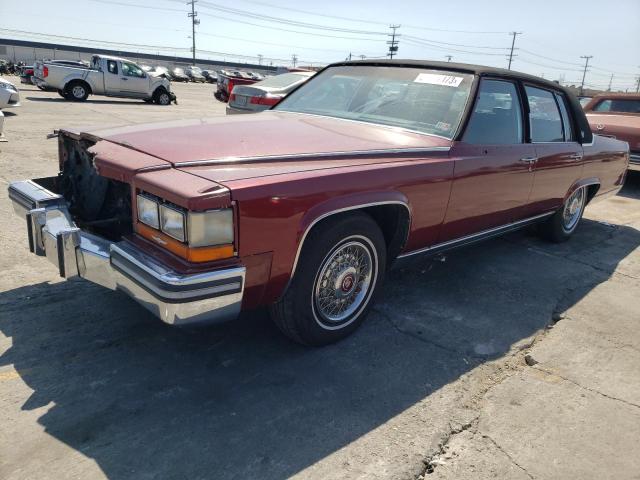 1G6DW51Y0JR757014 - 1988 CADILLAC BROUGHAM BURGUNDY photo 1