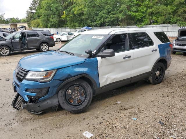 1FM5K8AR0JGA05277 - 2018 FORD EXPLORER POLICE INTERCEPTOR Երկգույն լուսանկար 1