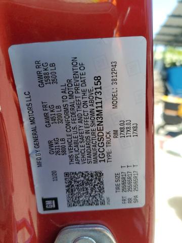 1GCGSDEN3M1173158 - 2021 CHEVROLET COLORADO Z71 RED photo 13