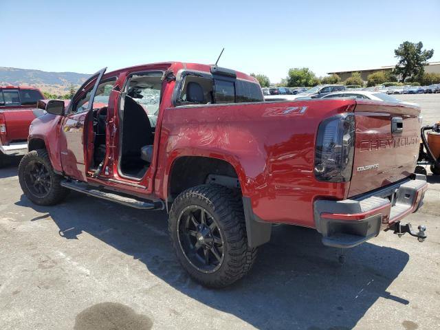 1GCGSDEN3M1173158 - 2021 CHEVROLET COLORADO Z71 RED photo 2