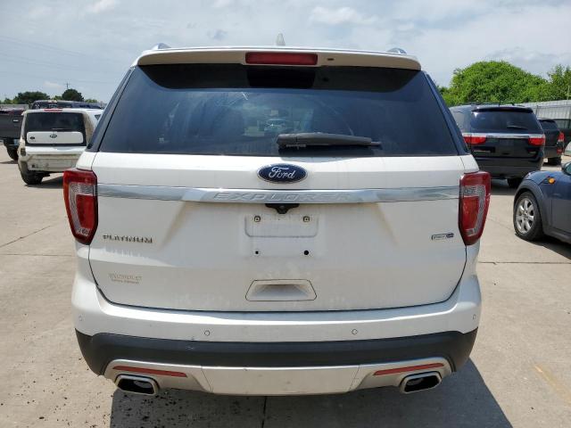 1FM5K8HT4GGB71893 - 2016 FORD EXPLORER PLATINUM WHITE photo 6