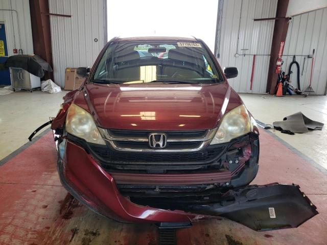 5J6RE4H48BL081865 - 2011 HONDA CR-V SE BURGUNDY photo 5