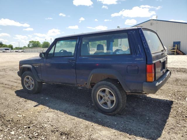 1J4FJ27P7TL174165 - 1996 JEEP CHEROKEE SE BLUE photo 2