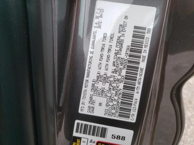 3TYRX5GN9PT079679 - 2023 TOYOTA TACOMA ACCESS CAB შავი ფოტო 12