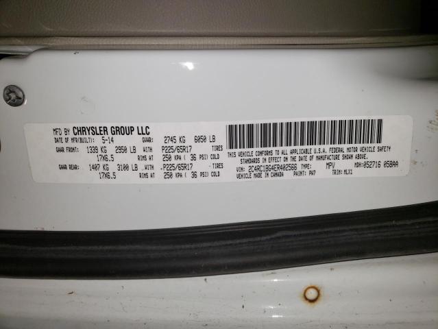 2C4RC1BG4ER402566 - 2014 CHRYSLER TOWN & COU TOURING 白色 照片 13