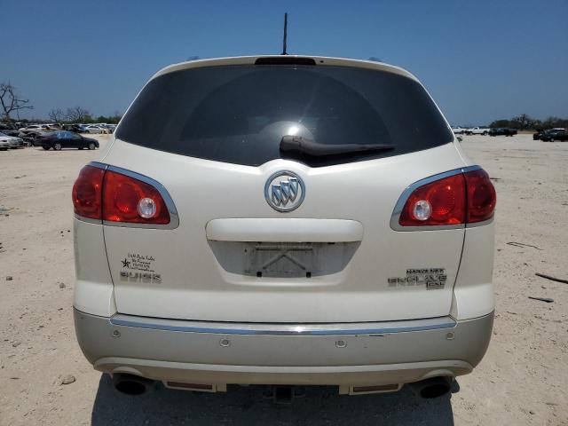 5GAKVBED6BJ211980 - 2011 BUICK ENCLAVE CXL WHITE photo 6