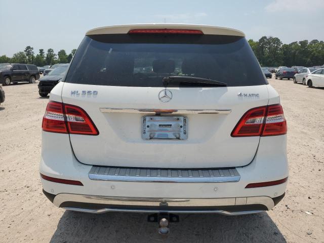 4JGDA5HB3EA352620 - 2014 MERCEDES-BENZ ML 350 4MATIC WHITE photo 6