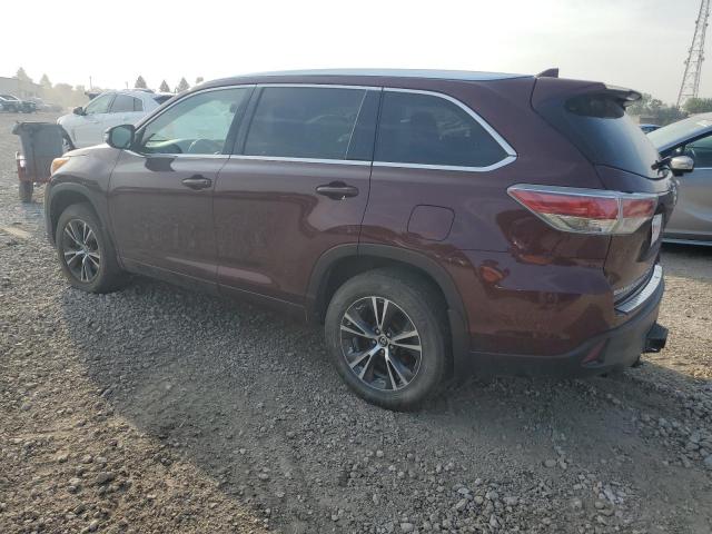 5TDJKRFH6GS340096 - 2016 TOYOTA HIGHLANDER XLE Bordo foto 2