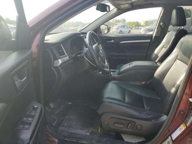 5TDJKRFH6GS340096 - 2016 TOYOTA HIGHLANDER XLE Bordo foto 7