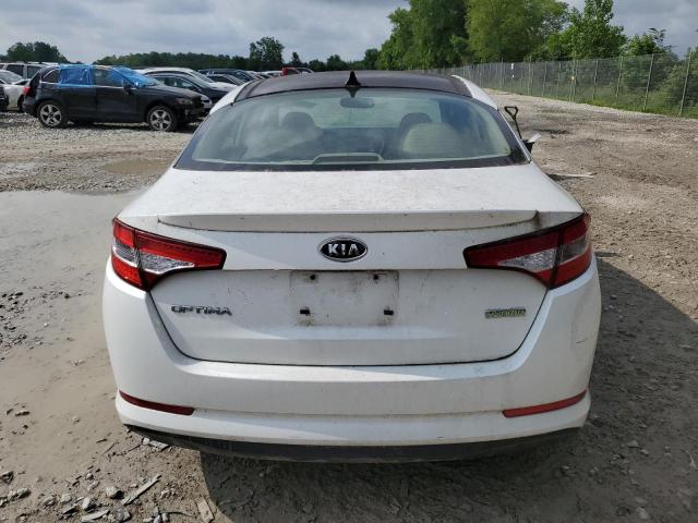 KNAGM4AD7C5009326 - 2012 KIA OPTIMA HYBRID WHITE photo 6