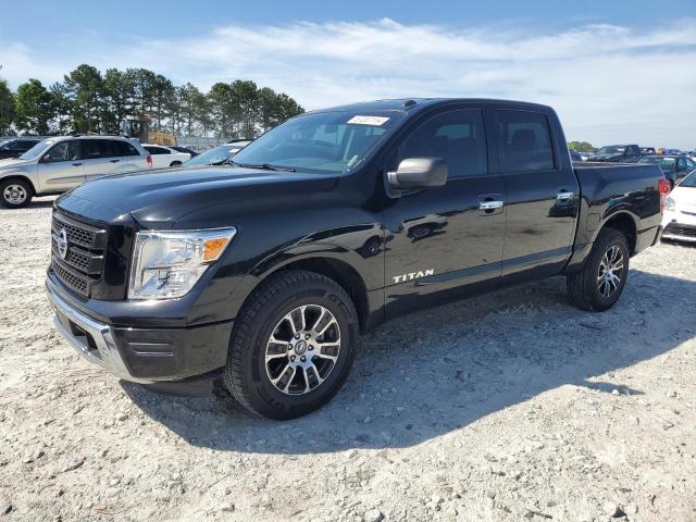 1N6AA1EE1MN529734 - 2021 NISSAN TITAN S BLACK photo 1