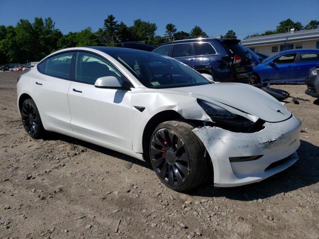 5YJ3E1EC2PF506545 - 2023 TESLA MODEL 3 WHITE photo 4