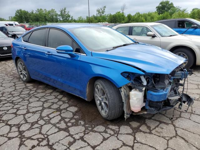 3FA6P0CD6LR225845 - 2020 FORD FUSION SEL BLUE photo 4