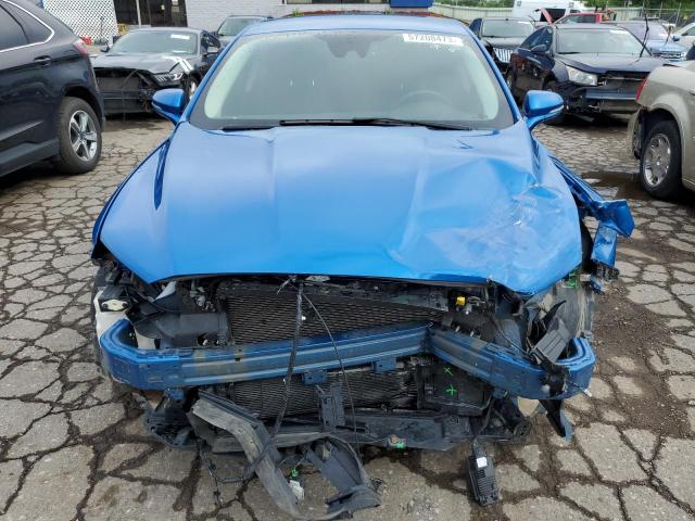 3FA6P0CD6LR225845 - 2020 FORD FUSION SEL BLUE photo 5