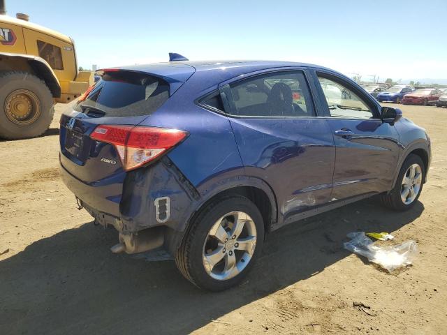 3CZRU6H54HM726946 - 2017 HONDA HR-V EX BLUE photo 3