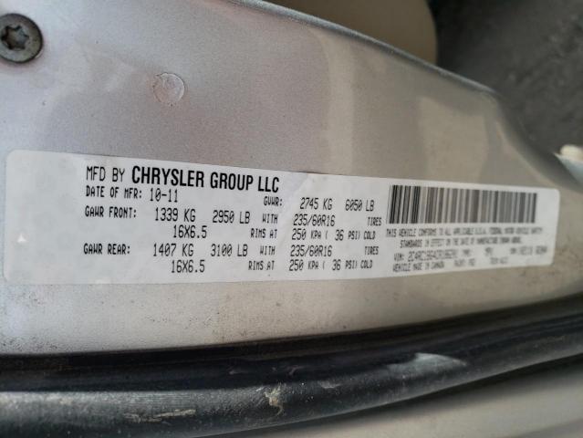 2C4RC1BG4CR186201 - 2012 CHRYSLER TOWN & COU TOURING Gümüş foto 13