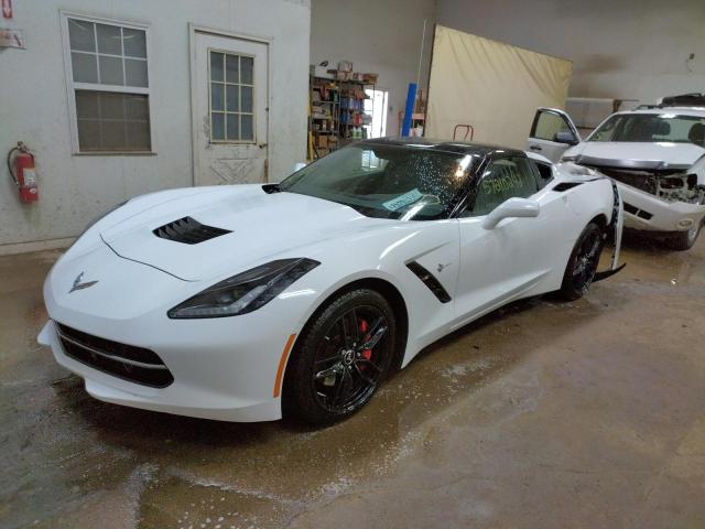 1G1YB2D73F5113526 - 2015 CHEVROLET CORVETTE STINGRAY 1LT WHITE photo 2