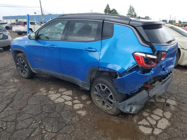 3C4NJDDB7MT520159 - 2021 JEEP COMPASS TRAILHAWK BLUE photo 2