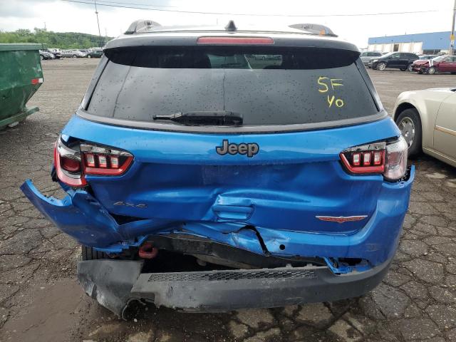 3C4NJDDB7MT520159 - 2021 JEEP COMPASS TRAILHAWK BLUE photo 6