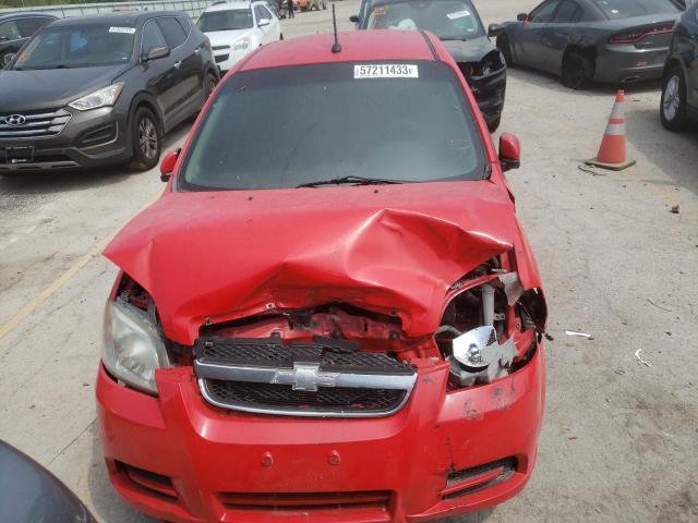 KL1TD5DE9AB135527 - 2010 CHEVROLET AVEO LS 红色 照片 5