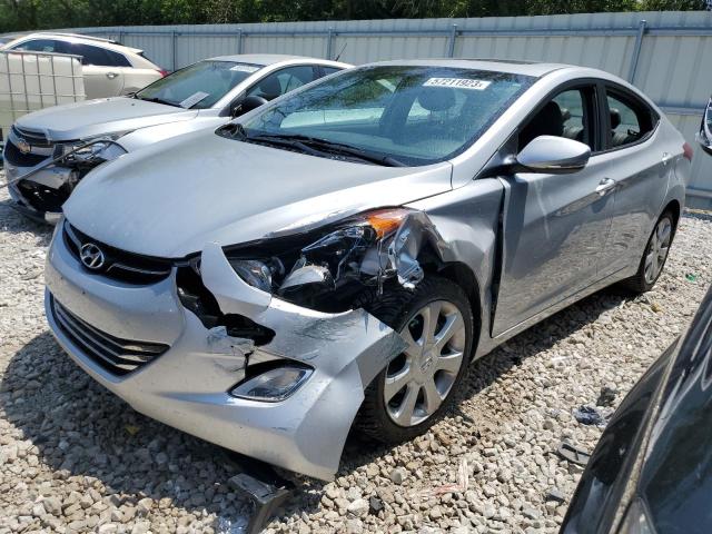 KMHDH4AE0CU414187 - 2012 HYUNDAI ELANTRA GLS SILVER photo 1