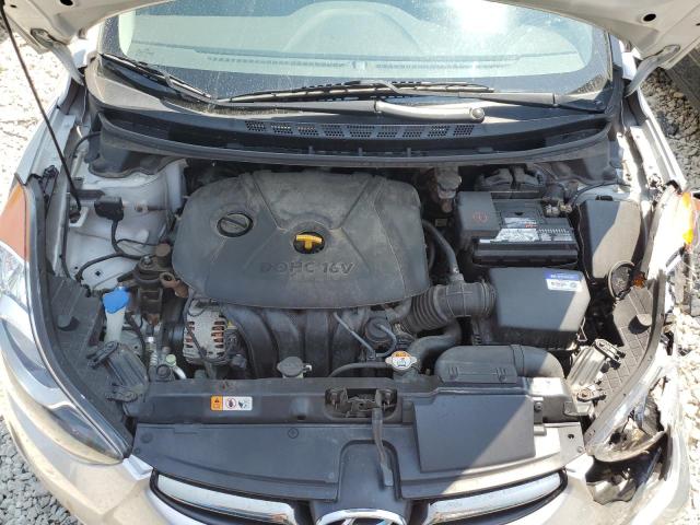 KMHDH4AE0CU414187 - 2012 HYUNDAI ELANTRA GLS SILVER photo 11