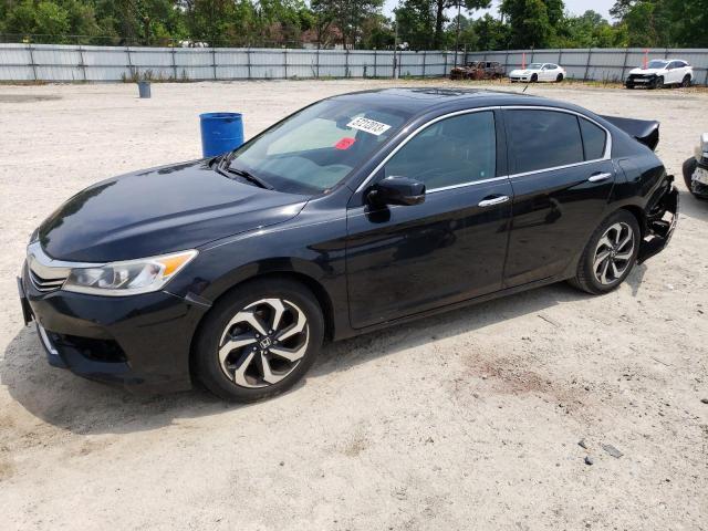 1HGCR3F0XHA017732 - 2017 HONDA ACCORD SED EXL BLACK photo 1