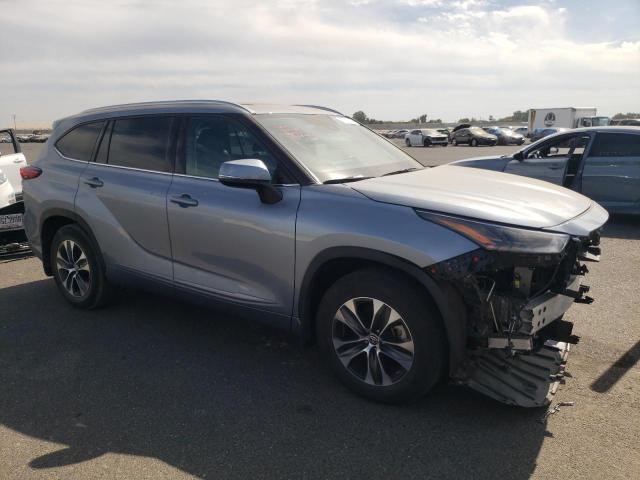 5TDHZRAHXMS033124 - 2021 TOYOTA HIGHLANDER XLE GRAY photo 4