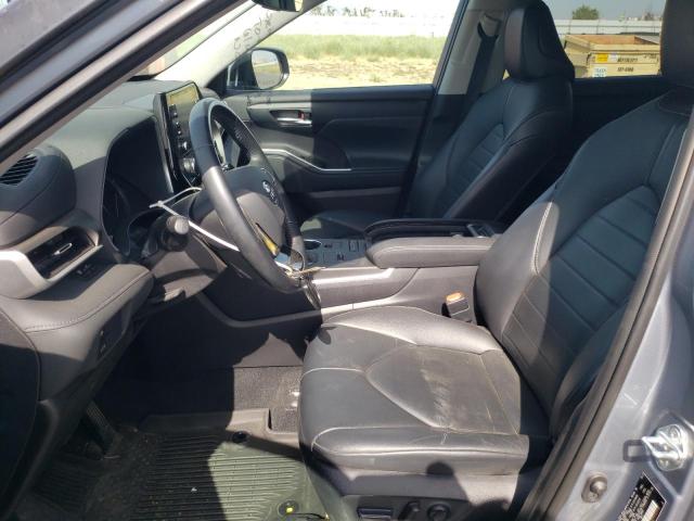 5TDHZRAHXMS033124 - 2021 TOYOTA HIGHLANDER XLE GRAY photo 7