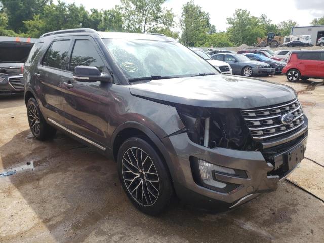 1FM5K8D85GGC27485 - 2016 FORD EXPLORER XLT GRAY photo 4