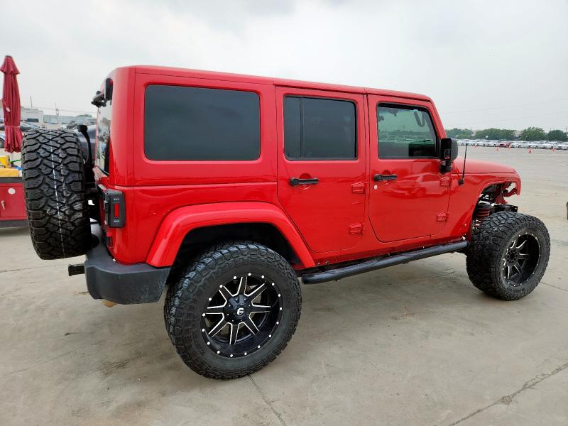 1C4BJWDG8GL146980 - 2016 JEEP WRANGLER U SPORT Червоний фото 3