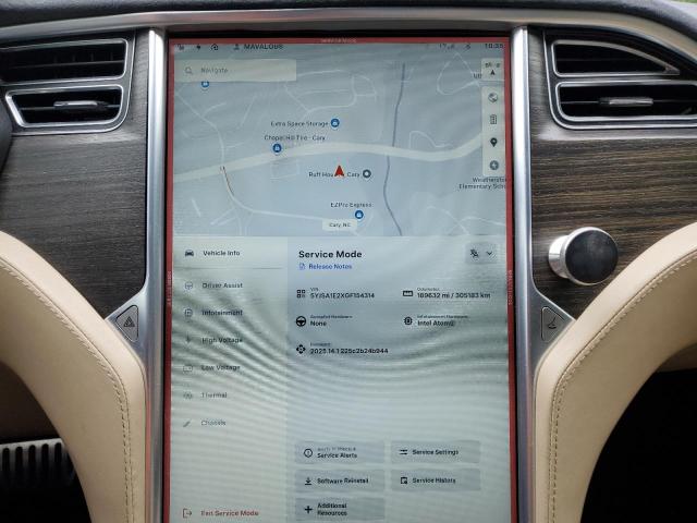 5YJSA1E2XGF154314 - 2016 TESLA MODEL S GRAY photo 9