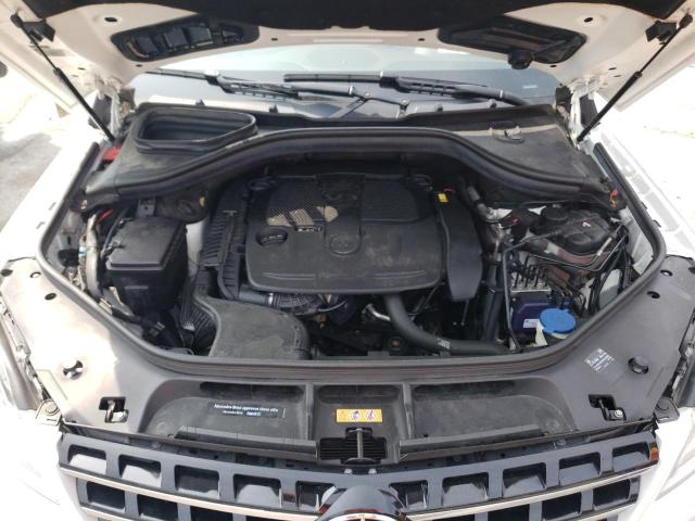 4JGDA5HB8FA444243 - 2015 MERCEDES-BENZ ML 350 4MATIC WHITE photo 12