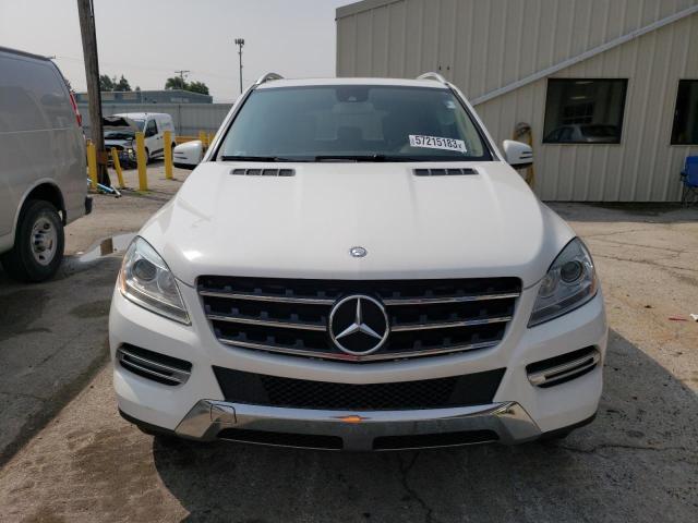 4JGDA5HB8FA444243 - 2015 MERCEDES-BENZ ML 350 4MATIC WHITE photo 5