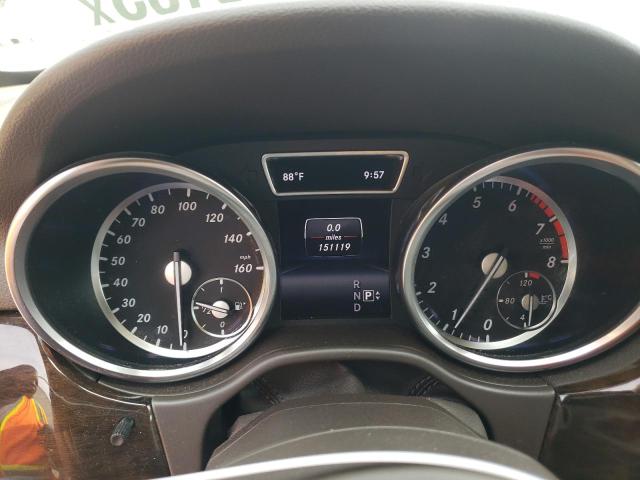 4JGDA5HB8FA444243 - 2015 MERCEDES-BENZ ML 350 4MATIC WHITE photo 9