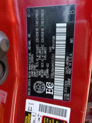 5TDGZRBH0MS553343 - 2021 TOYOTA HIGHLANDER XLE Qırmızı foto 14